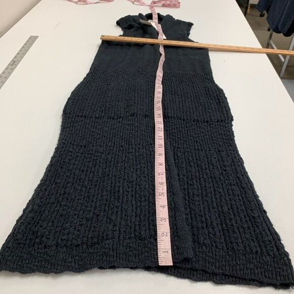 Caslon Cardigan Womens XS Extra Small Black Knit Sleeveless Longline Open Front - Picture 12 of 15